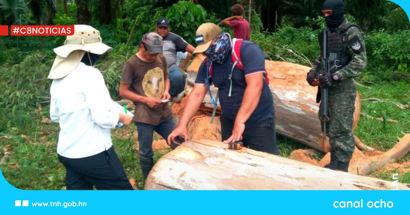 ICF realiza patrullaje en Atlántida donde se detecta un aprovechamiento irregular