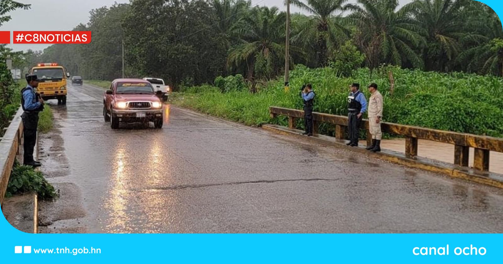 Policía Nacional y Codem se reúnen ante intensas lluvias en zona atlántica del país