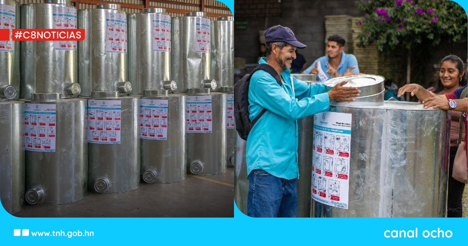 Entregan 200 silos metálicos a pequeños productores en Comayagua