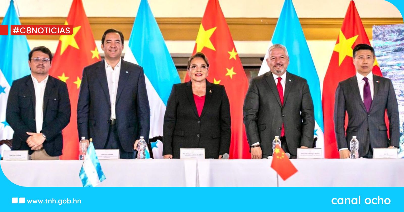 Honduras y China firman intercambio de notas diplomáticas