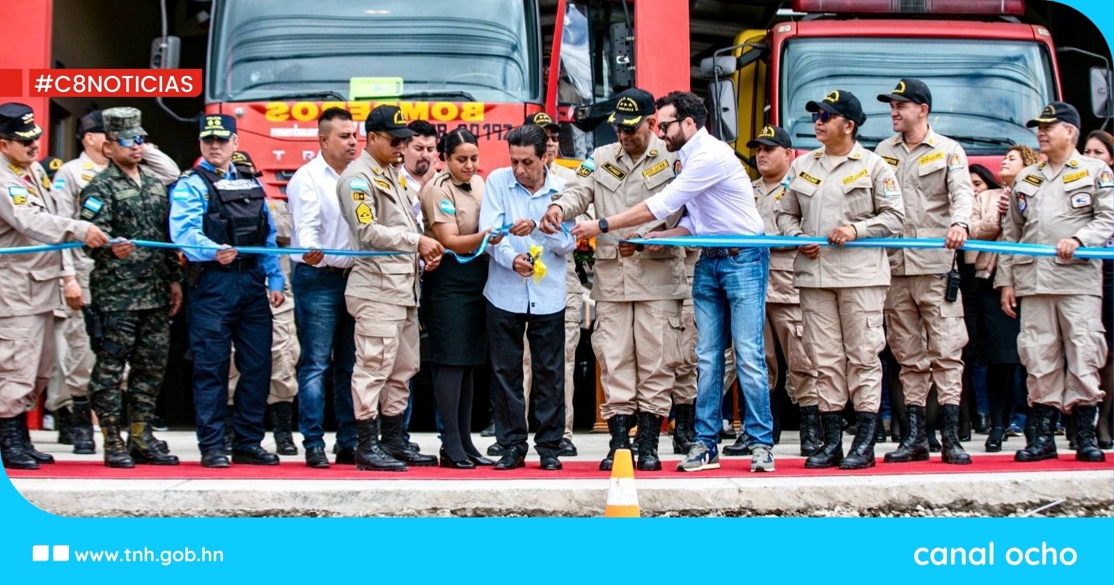 Gobierno Solidario inaugura estación del Cuerpo de Bomberos en Ocotepeque