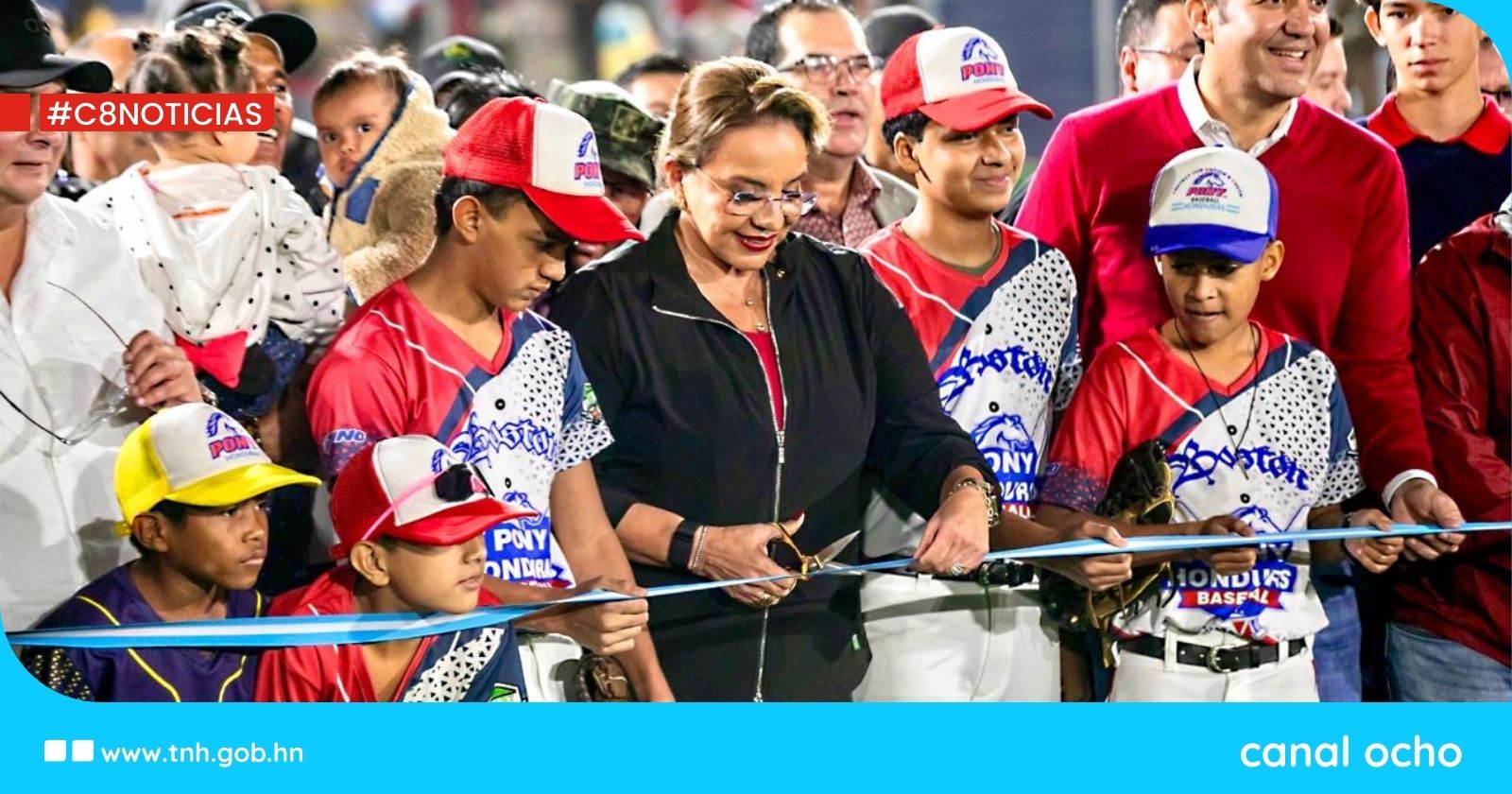 Presidenta Xiomara Castro reinaugura el Estadio de Béisbol Héctor Chochi Sosa