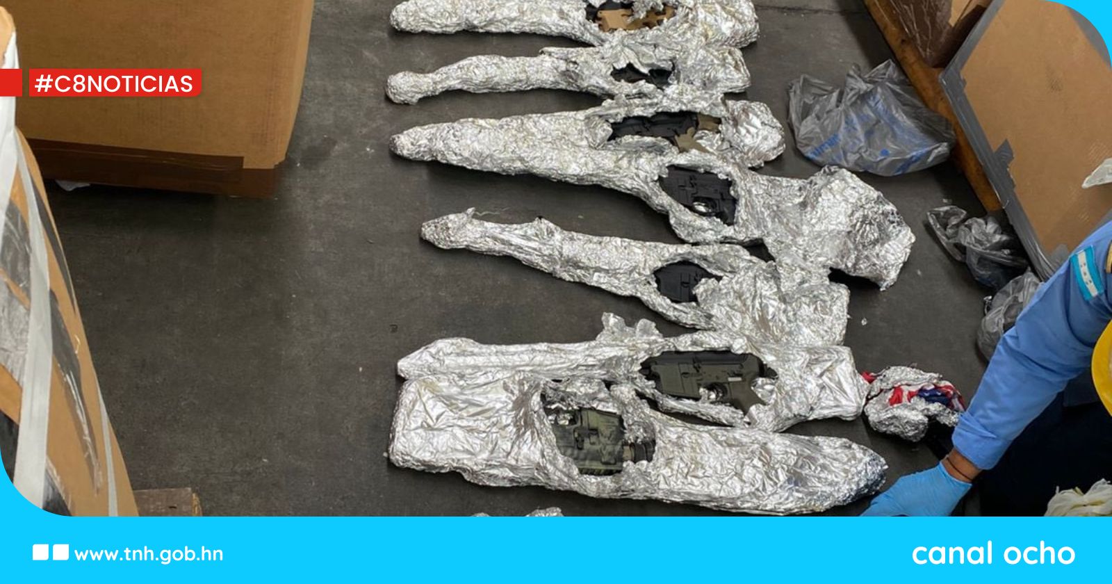 Aduanas confisca armas de diferentes calibres que pretendían ingresar al país