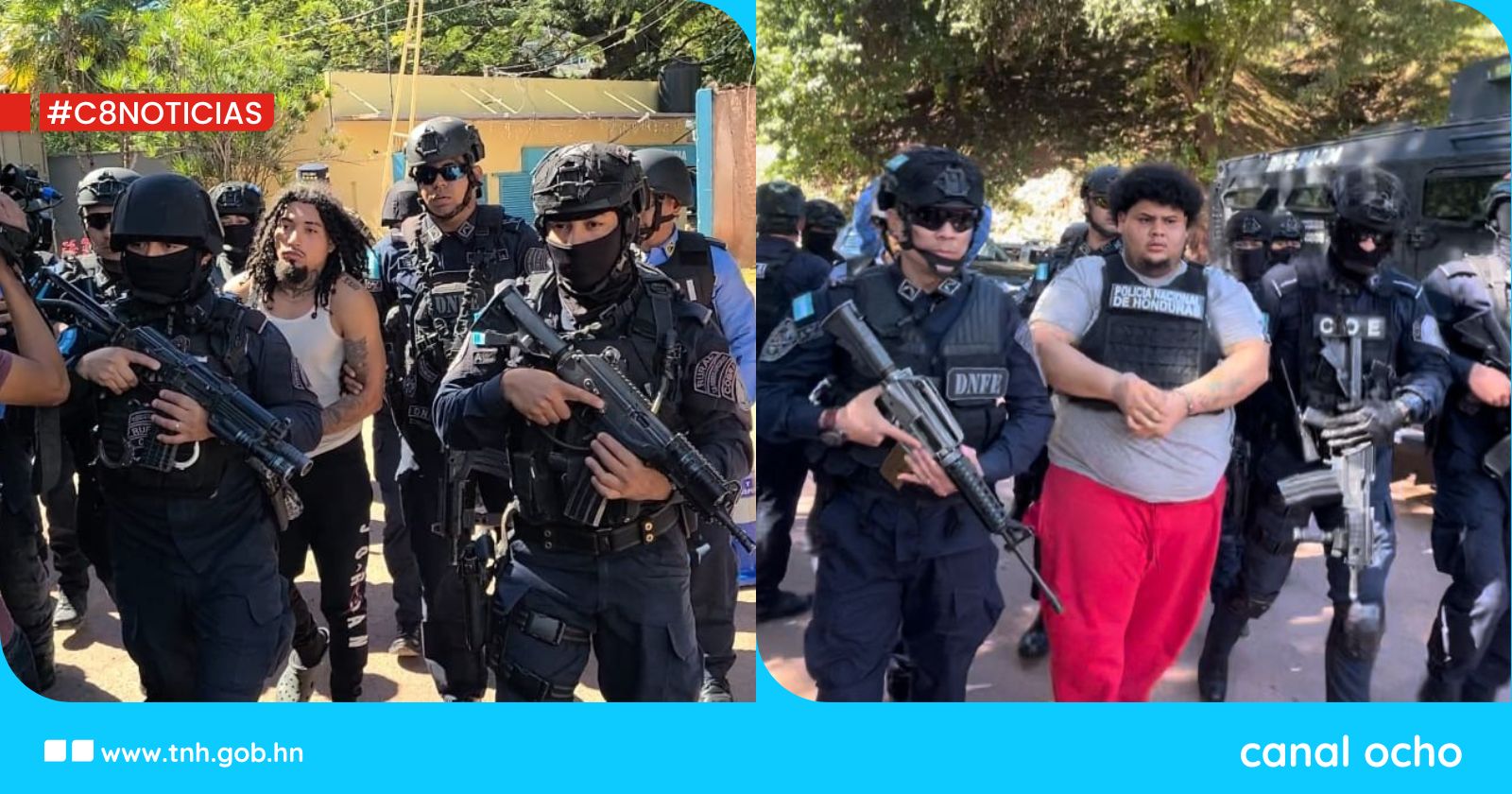 Policía Nacional captura a extraditables en Cortés y Olancho