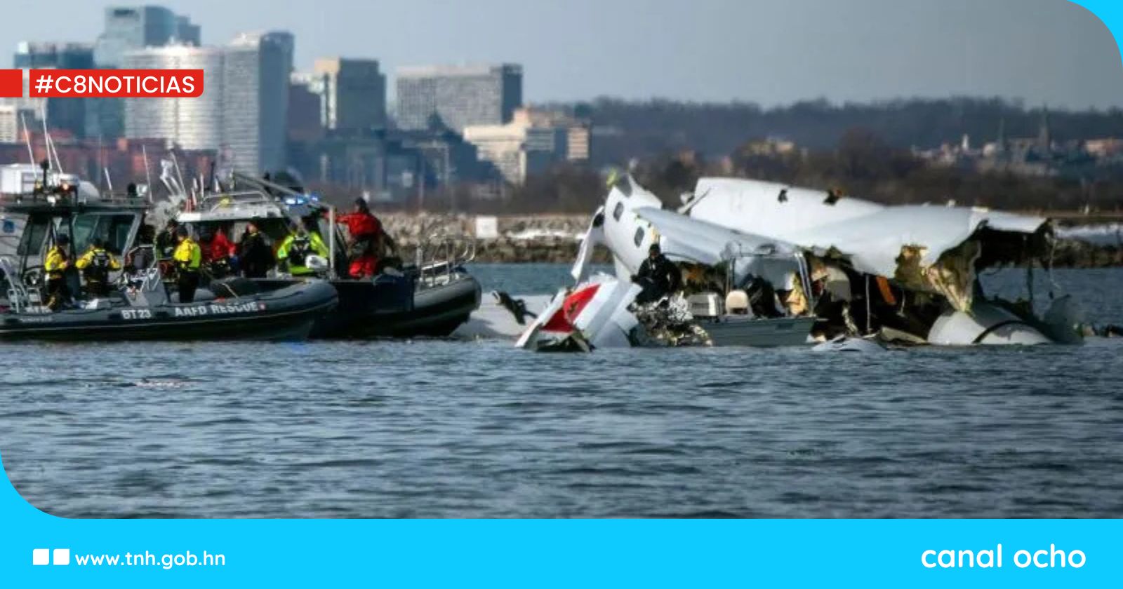 Continúa la búsqueda de desaparecidos tras trágico accidente aéreo en Washington