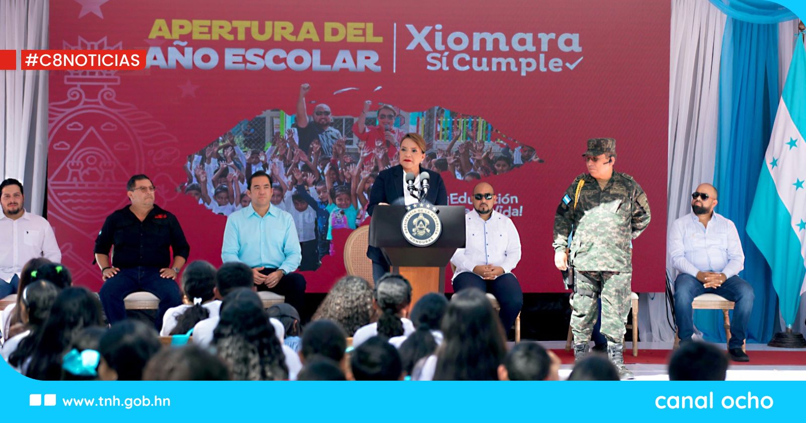 Presidenta Xiomara Castro participa en el lanzamiento del Año Escolar 2025