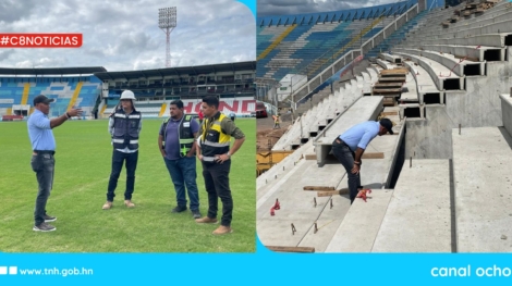 Mario Moncada supervisa avances en el Estadio Nacional y anuncia inauguración de más canchas