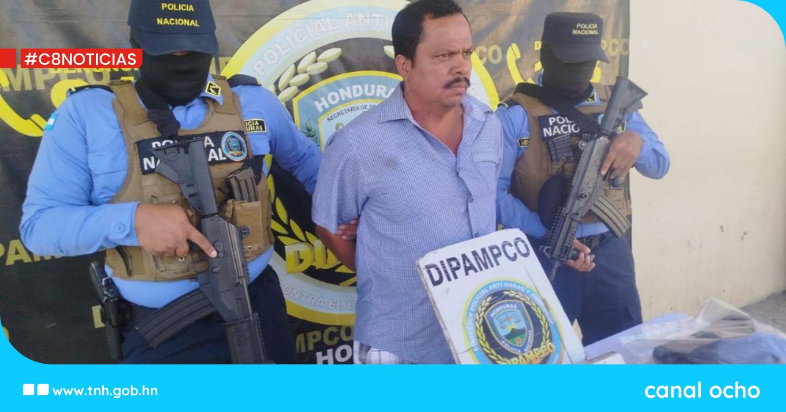 Dipampco captura a peligroso asaltante en serie en posesión de un fusil de asalto