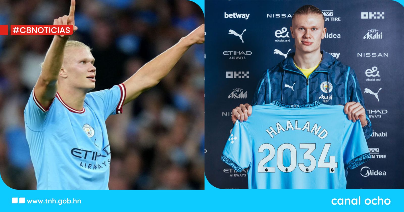 ¡Renovado! Haaland firma un contrato hasta 2034 con el Machester City