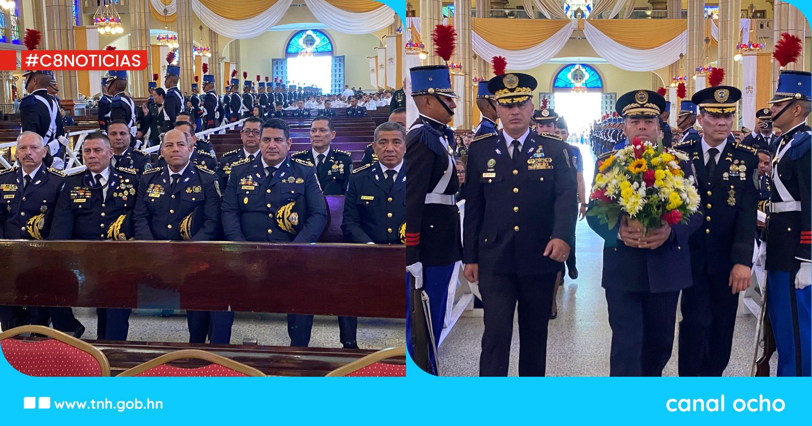 Policía Nacional rinde homenaje a la Virgen de Suyapa