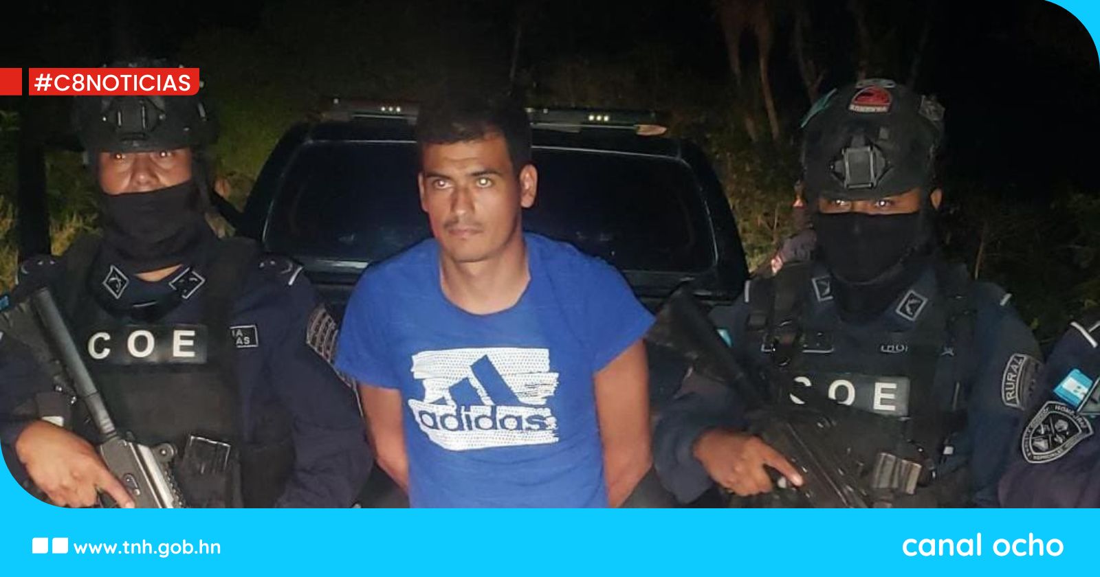 Capturan en Honduras a Eswin Mejía, solicitado en EE. UU. por homicidio