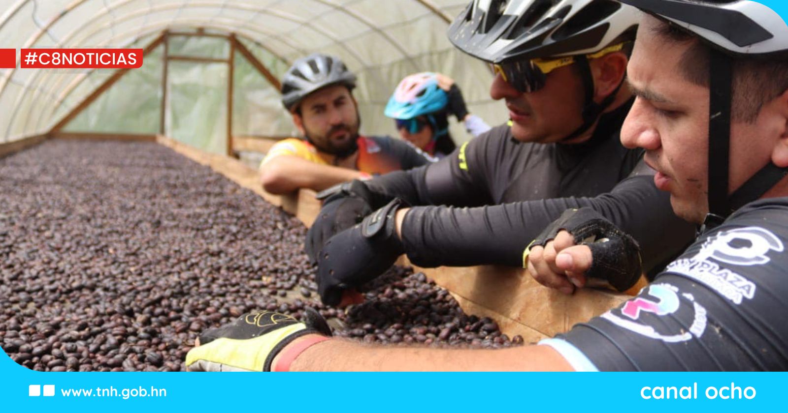 SAG promueve la calidad del café hondureño en la primera vuelta ciclística en Santa Bárbara