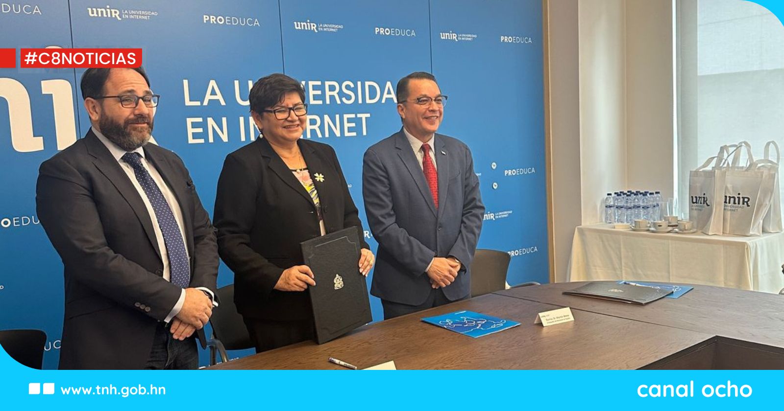 Sesal, embajada de Honduras en España y UNIR firman convenios para fortalecer la formación académica