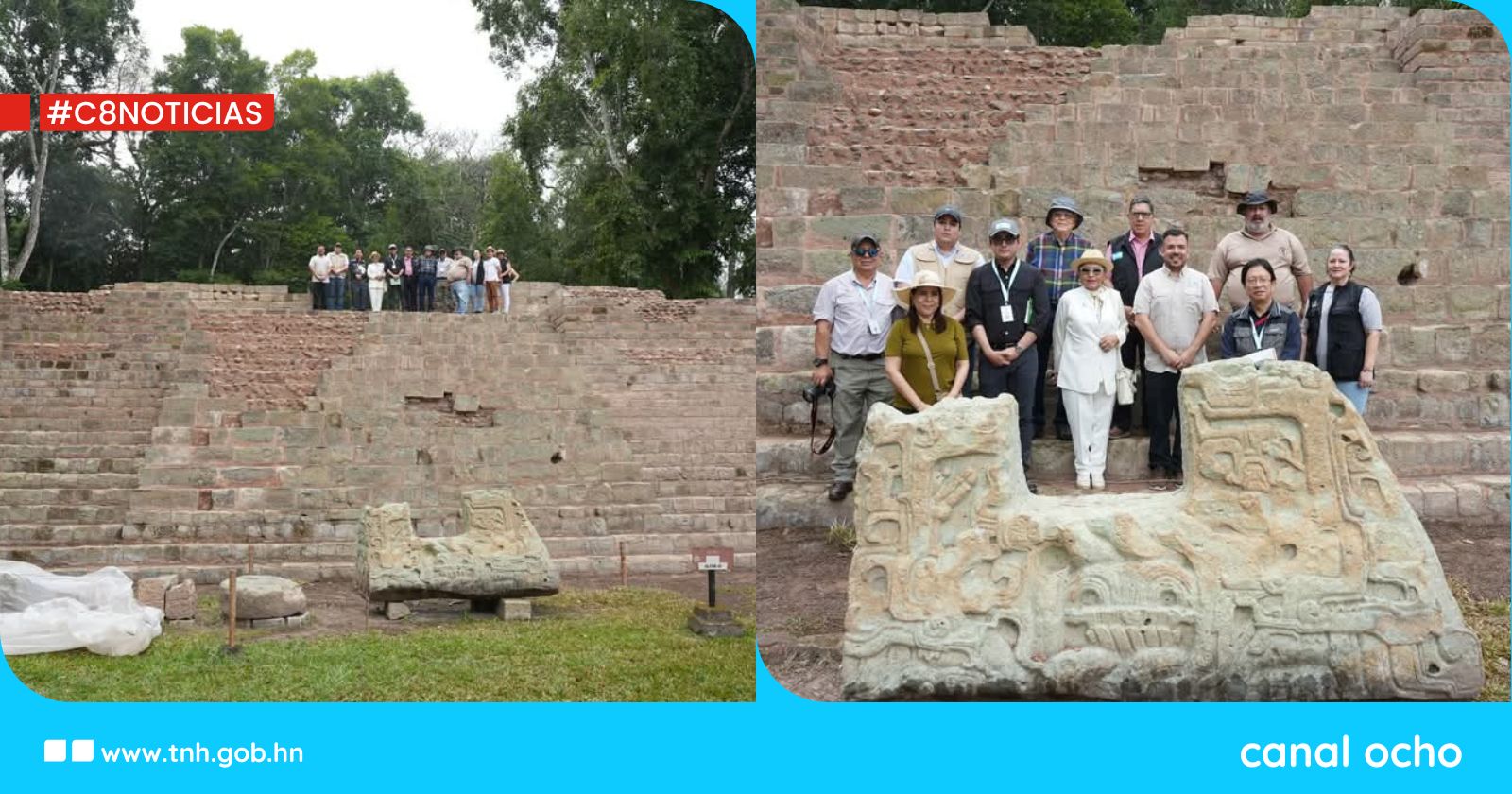 Autoridades abren oficialmente el Templo 7 del Parque Arqueológico Copán