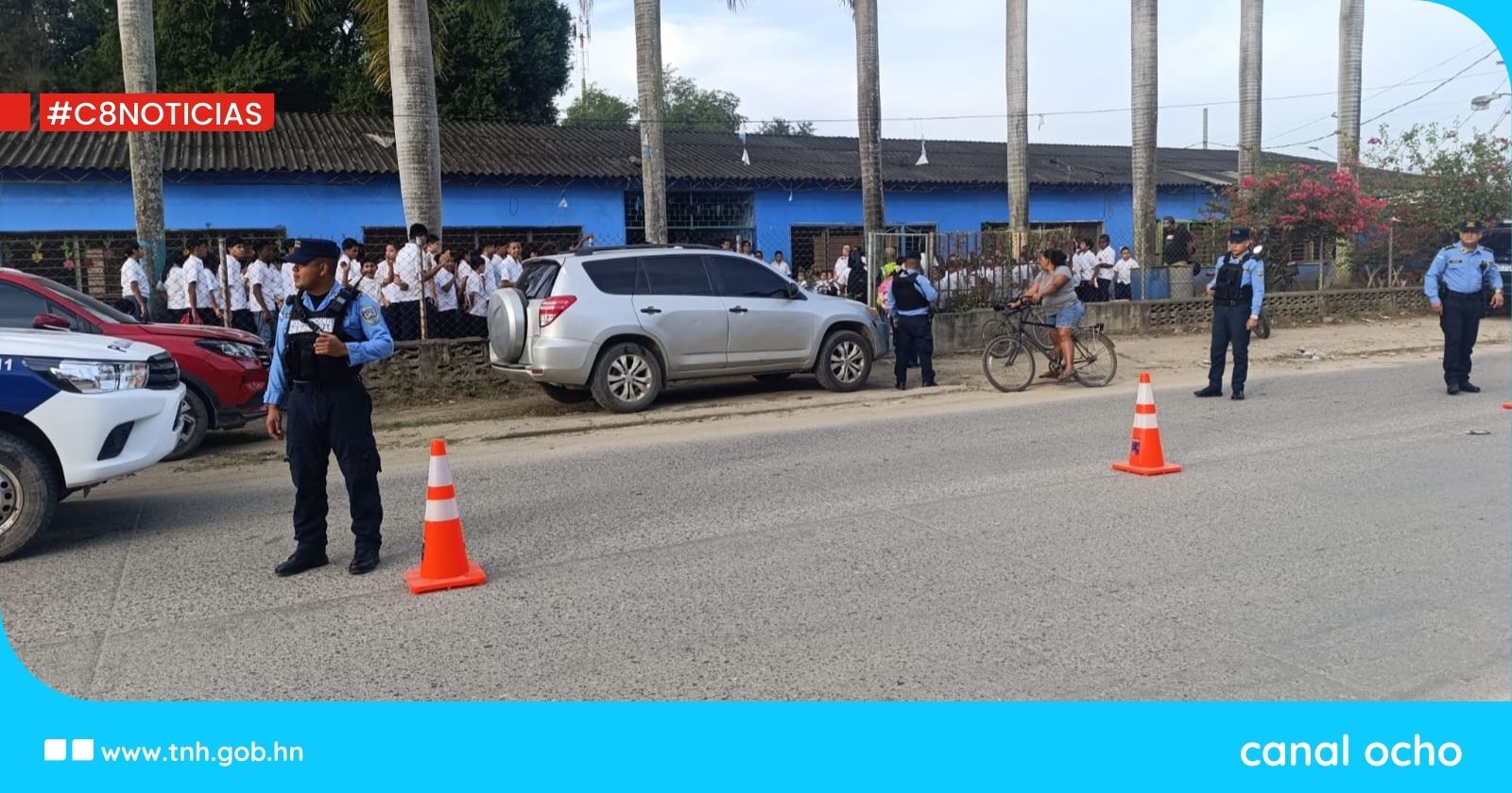 Refuerzan la seguridad en las entradas de La Lima y San Manuel, Cortés