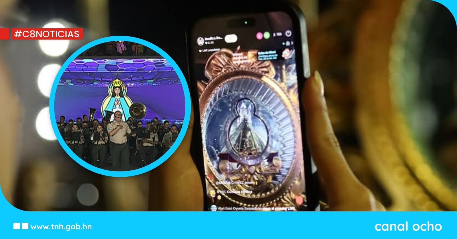 Miles de peregrinos y artistas participan con devoción en alborada a la Virgen de Suyapa