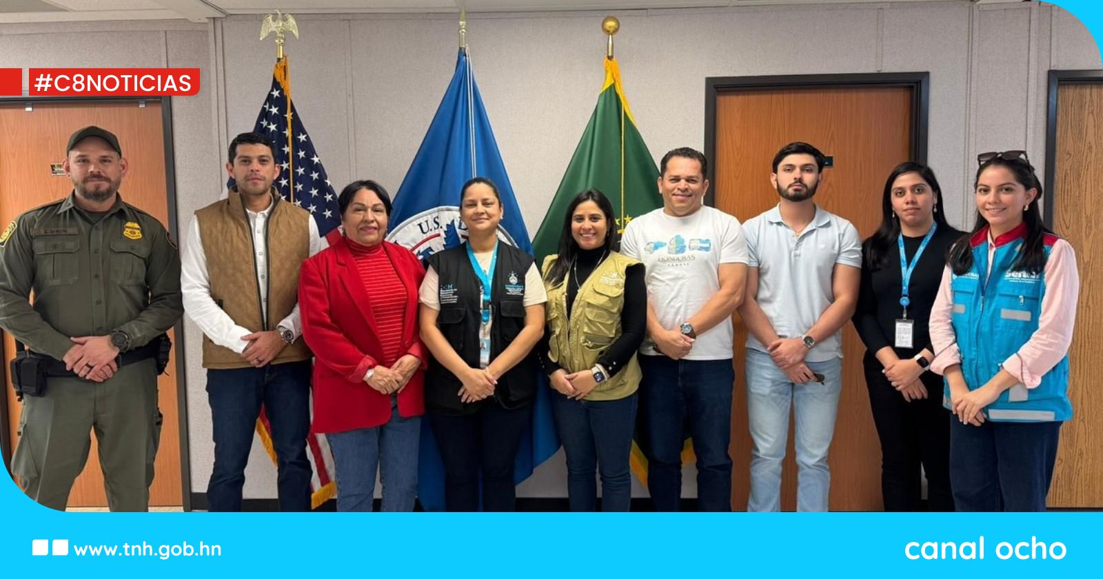 Consulado de Honduras en McAllen realiza visita al centro de migrantes en Laredo, Texas