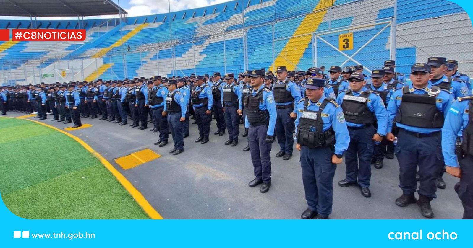 ¡Seguridad Garantizada! Más de 600 policías estarán presenten en el clásico Olimpia versus Motagua