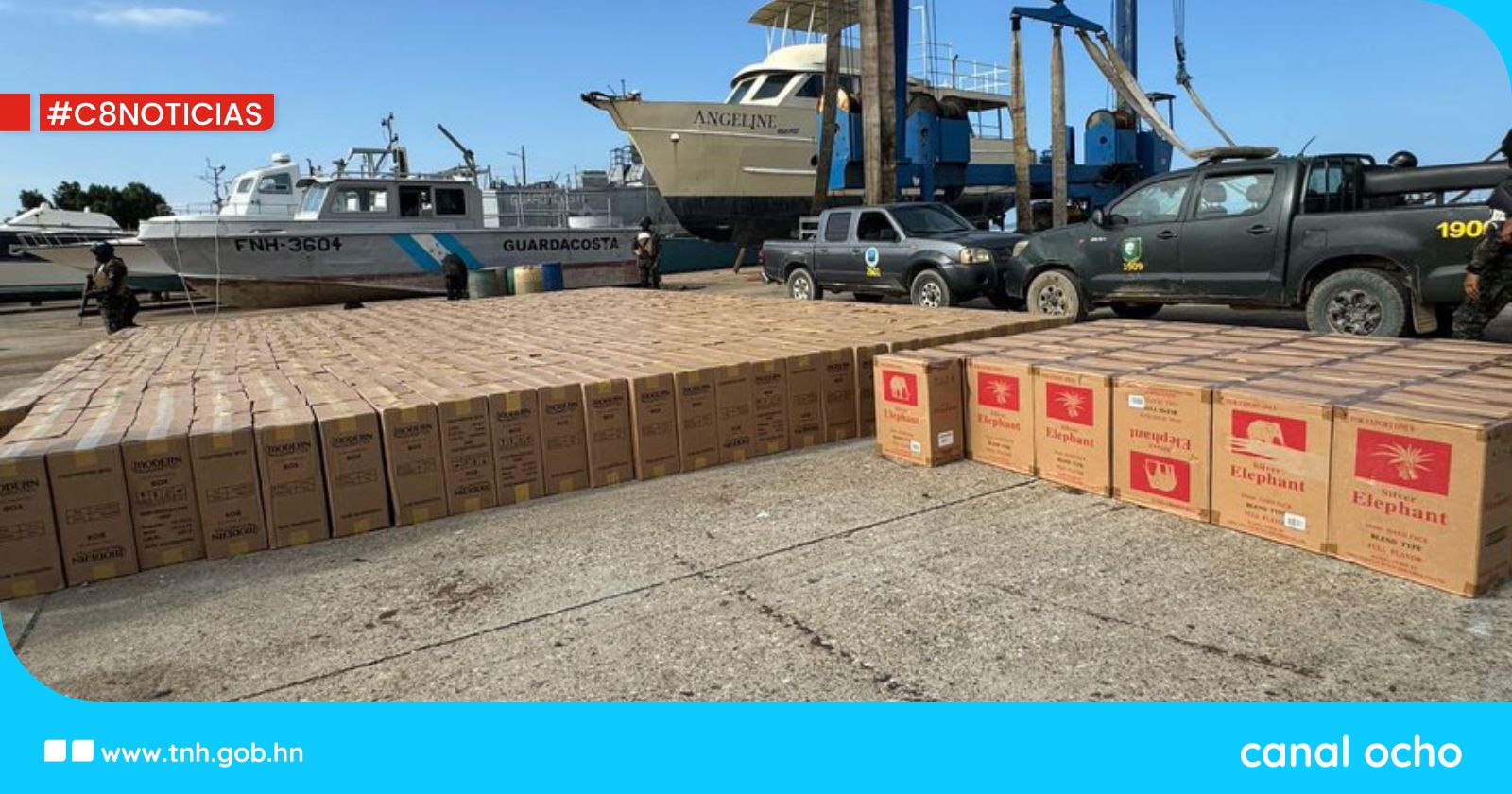 ¡Operativo de impacto! Decomisan más de 5 millones de cigarrillos en Puerto Cortés