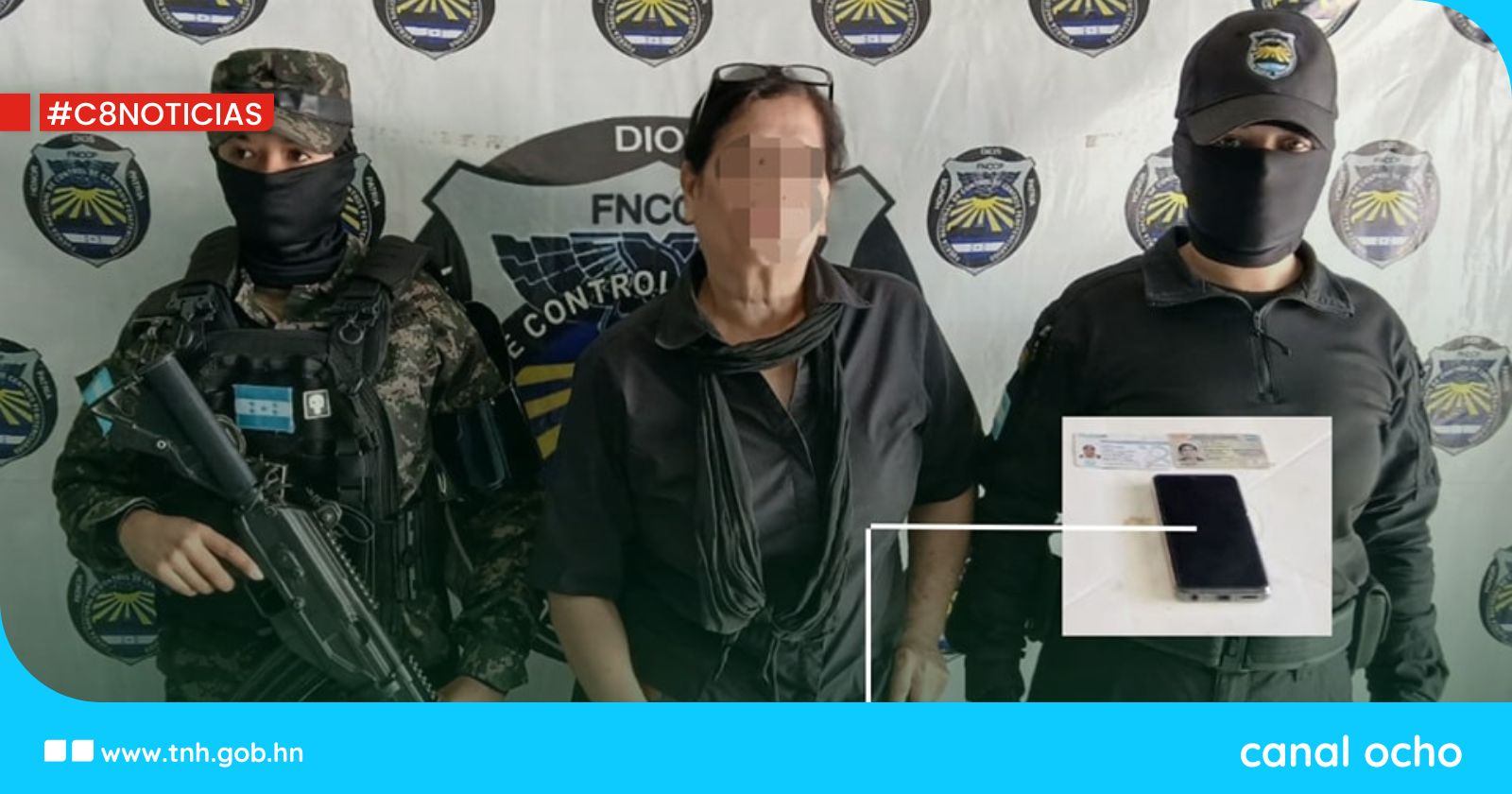 Detienen a fémina que intentó ingresar teléfono a Támara