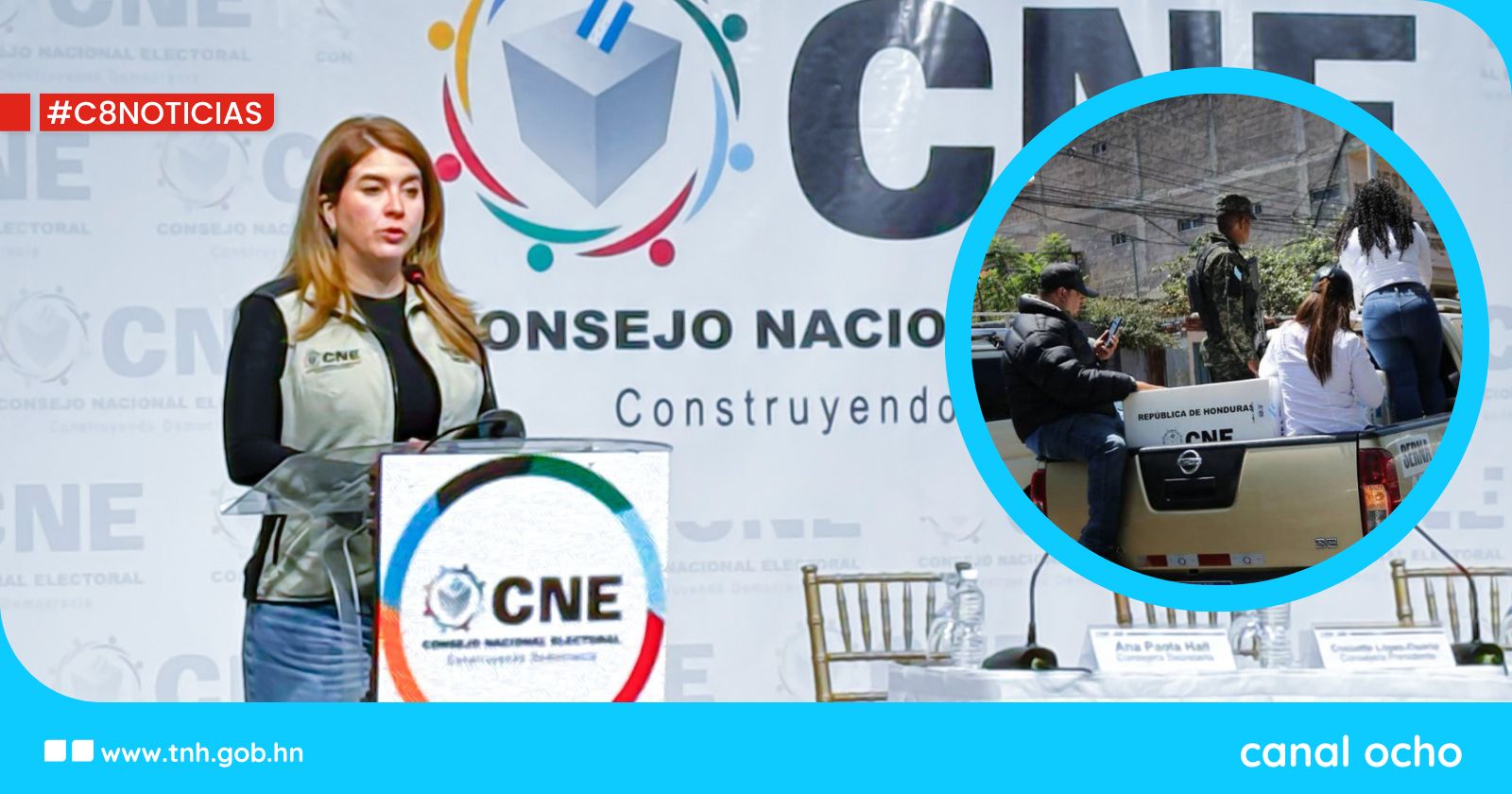 Consejera presidenta del CNE denuncia irregularidades en la entrega de material electoral en la capital