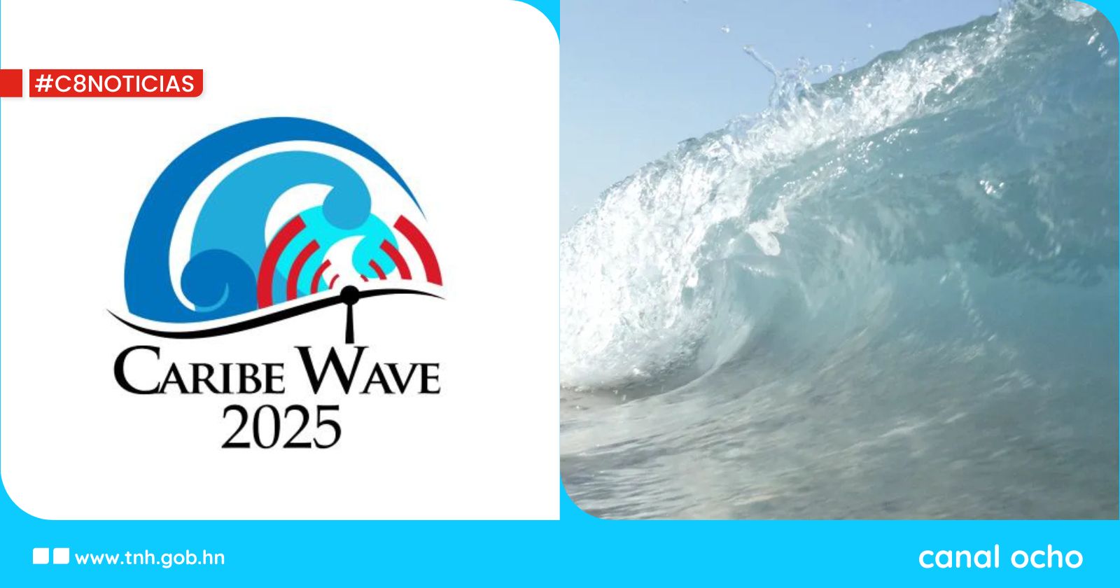 Honduras participa en el simulacro internacional de tsunami Caribe Wave 2025