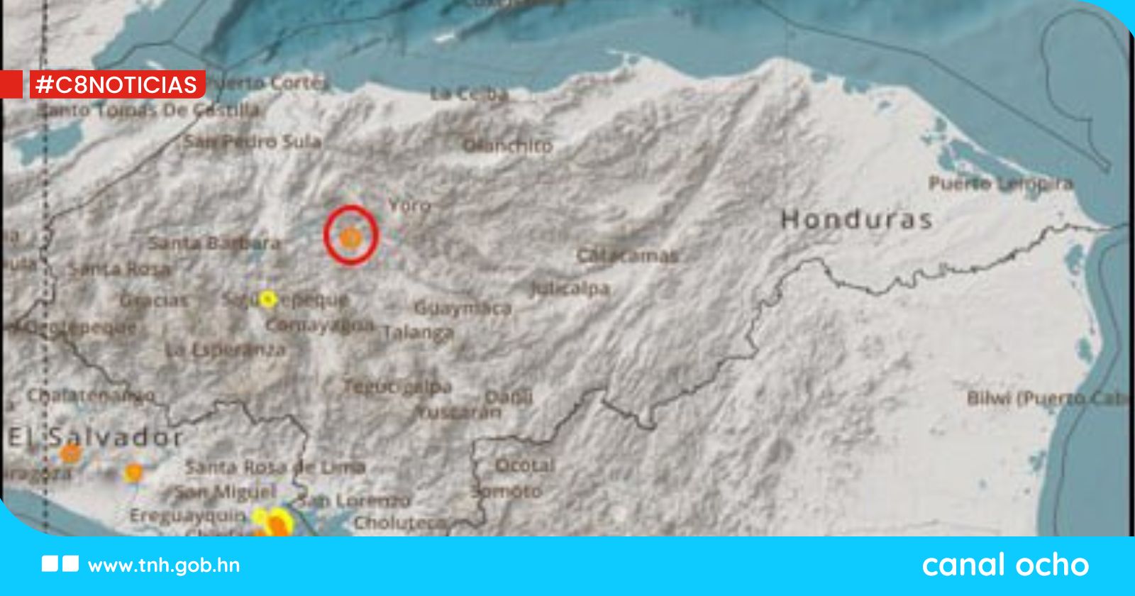 Sismo de magnitud 3.1 sacude Yoro sin causar daños