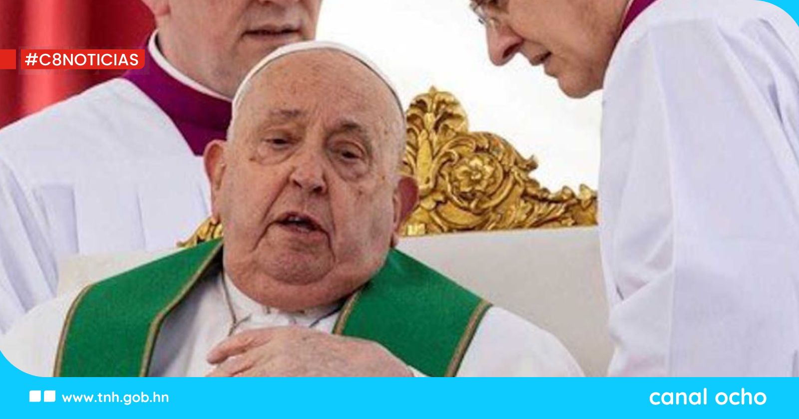 El papa continúa su tratamiento y siguió en vídeo los ejercicios espirituales