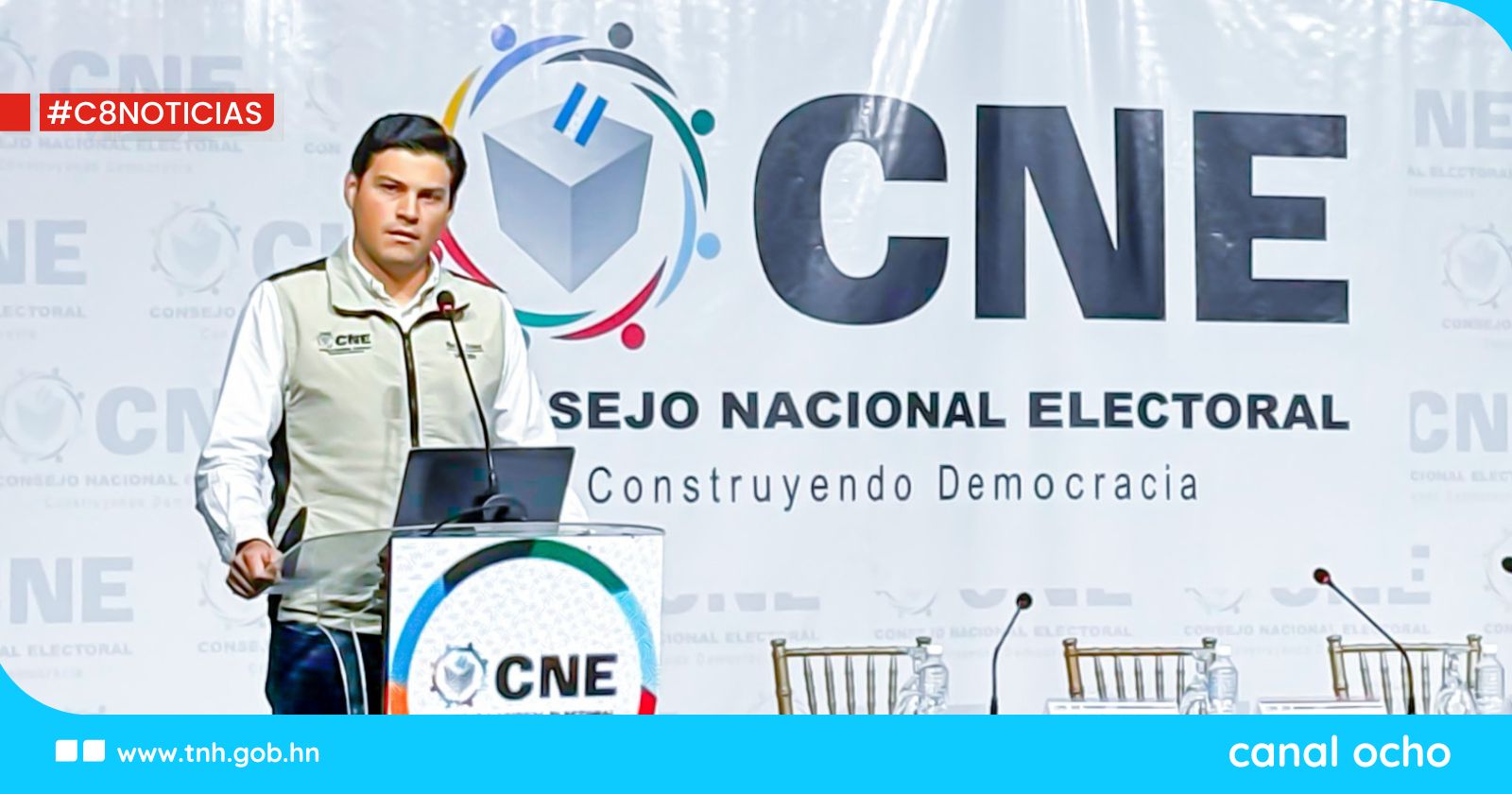 Marlon Ochoa propone extender horario de votación tras retraso en entrega de maletas electorales