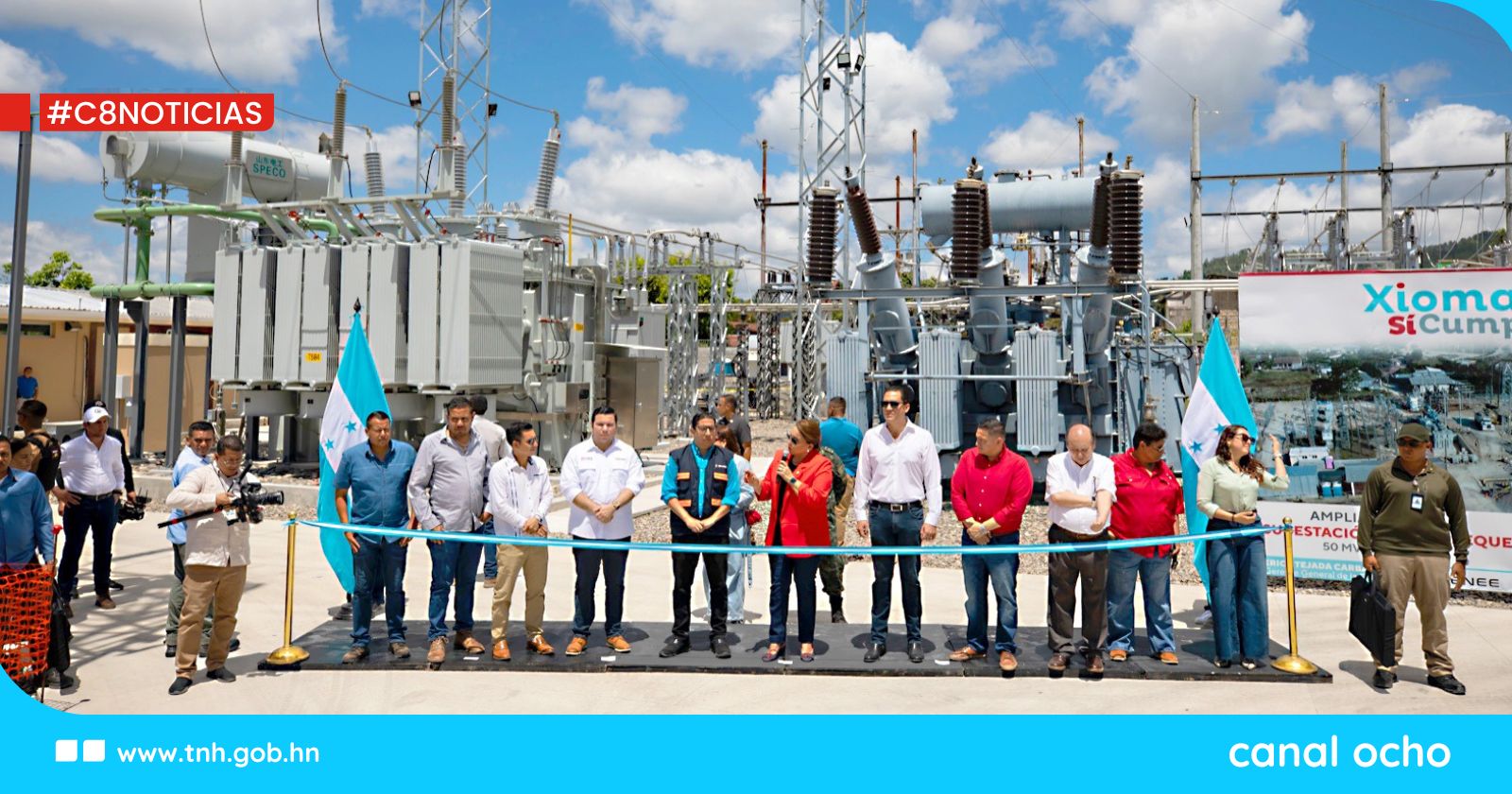 Presidenta Xiomara Castro inaugura ampliación de la Subestación Eléctrica Siguatepeque