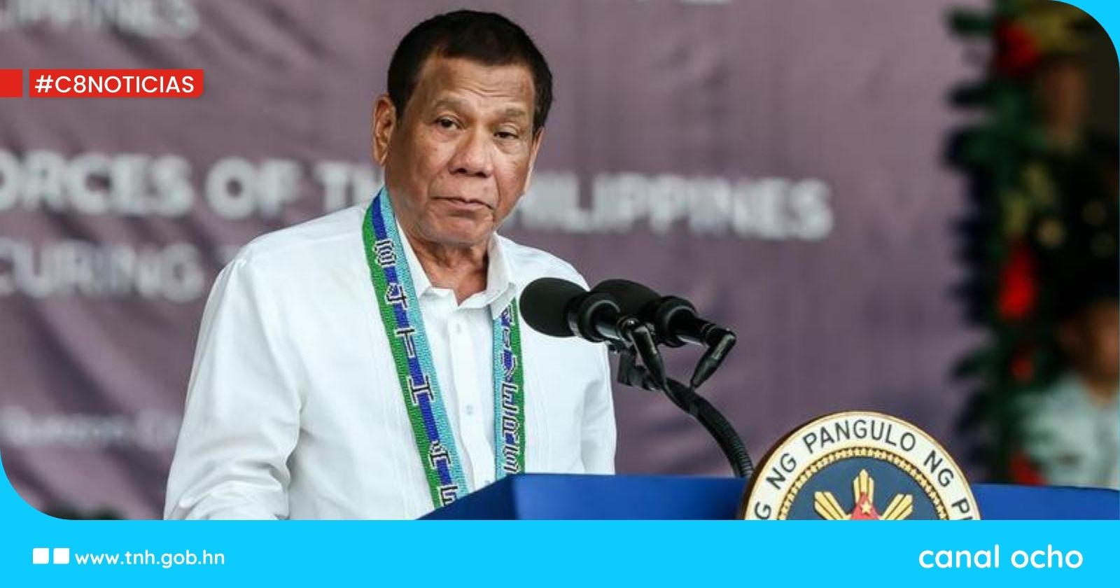 Avión fletado traslada a expresidente filipino Duterte a Países Bajos, tras ser detenido