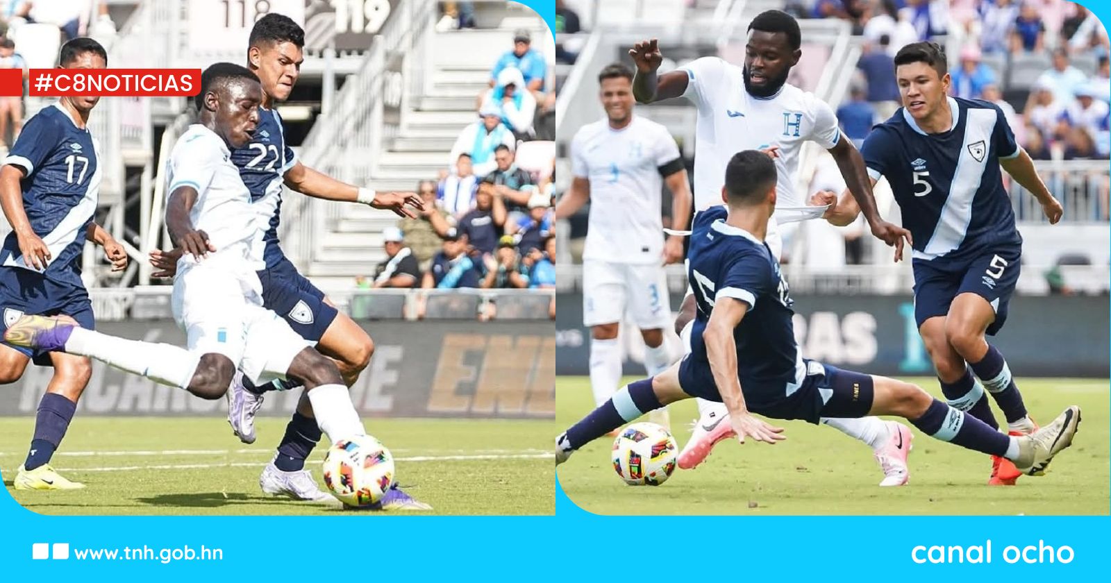 Honduras cae 1-2 ante Guatemala en partido amistoso