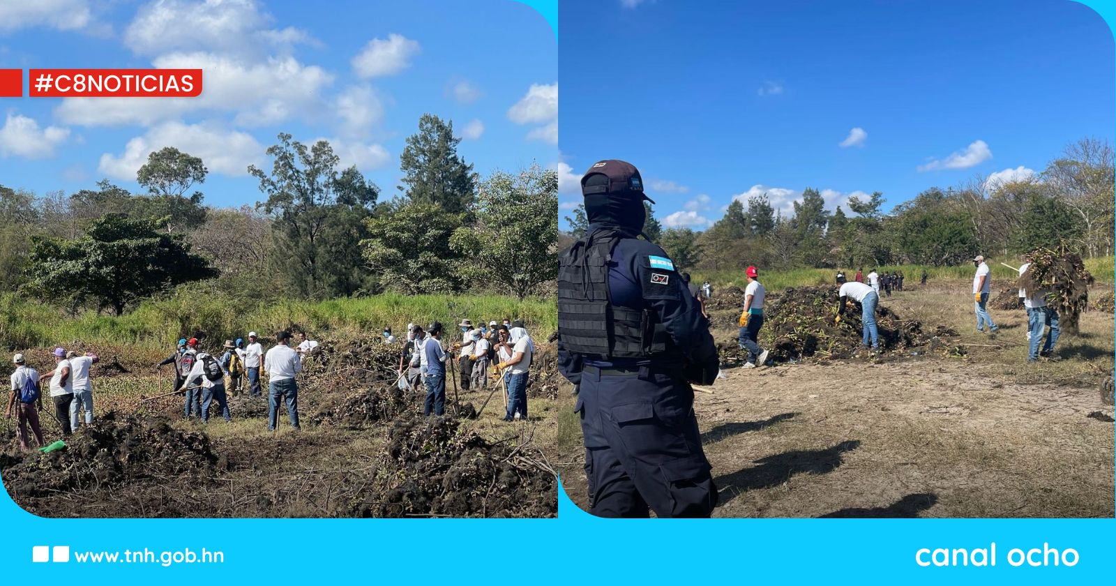 Privados de libertad continúan limpieza en la Represa Los Laureles