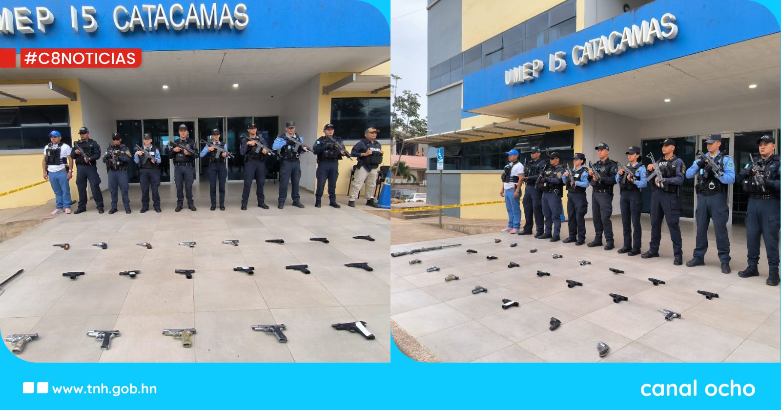 Decomisan más de 20 armas de fuego durante proceso electoral en Catacamas