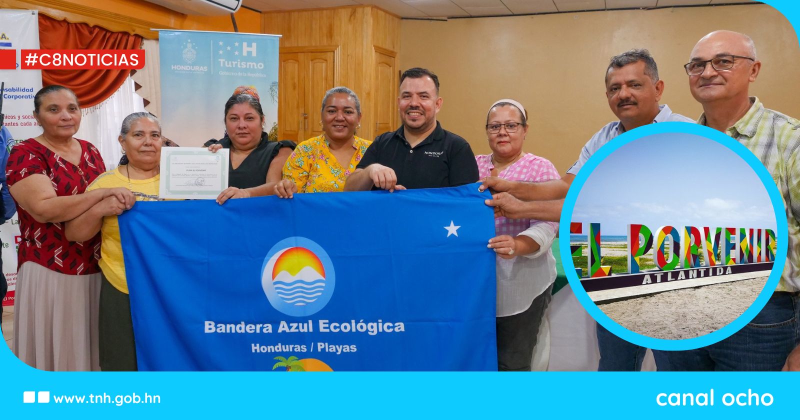 IHT otorga reconocimiento Bandera Azul Ecológica a Playa de El Porvenir