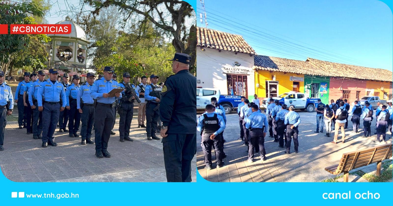 Policía Nacional fortalece la seguridad ciudadana en Lempira