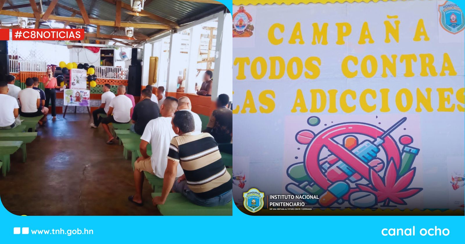 Cárceles en Trujillo y Ocotepeque inician campaña de prevención contra la drogadicción