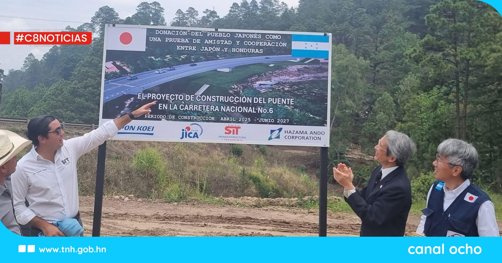 JICA y SIT inician construcción de puente en kilómetro 16 en carretera CA6