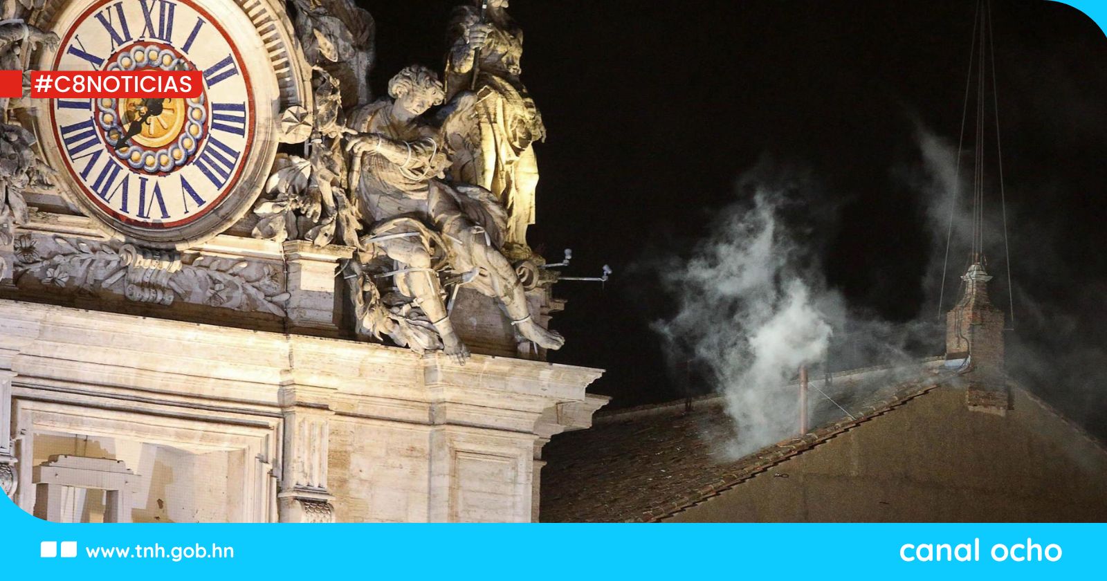 Más de 30 mil personas esperan la primera fumata en la Plaza de San Pedro
