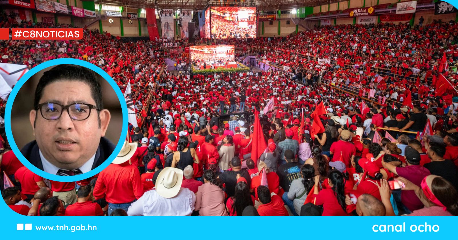 Erick Tejada en asamblea de Libre: «La asamblea es para eso, mostrar todo lo que el Gobierno ha hecho»