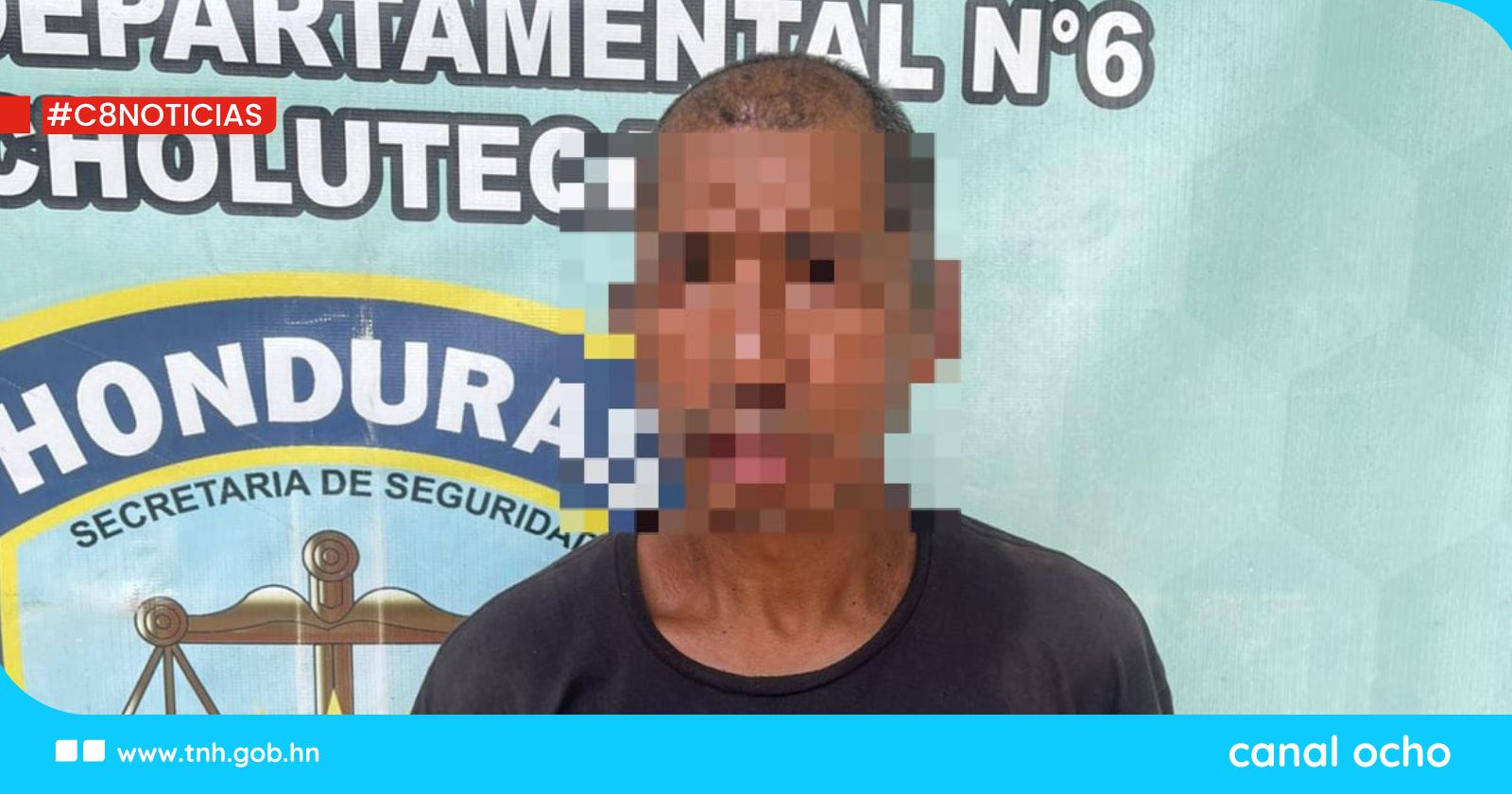 Detienen a ciudadano por el supuesto delito de maltrato familiar en Choluteca