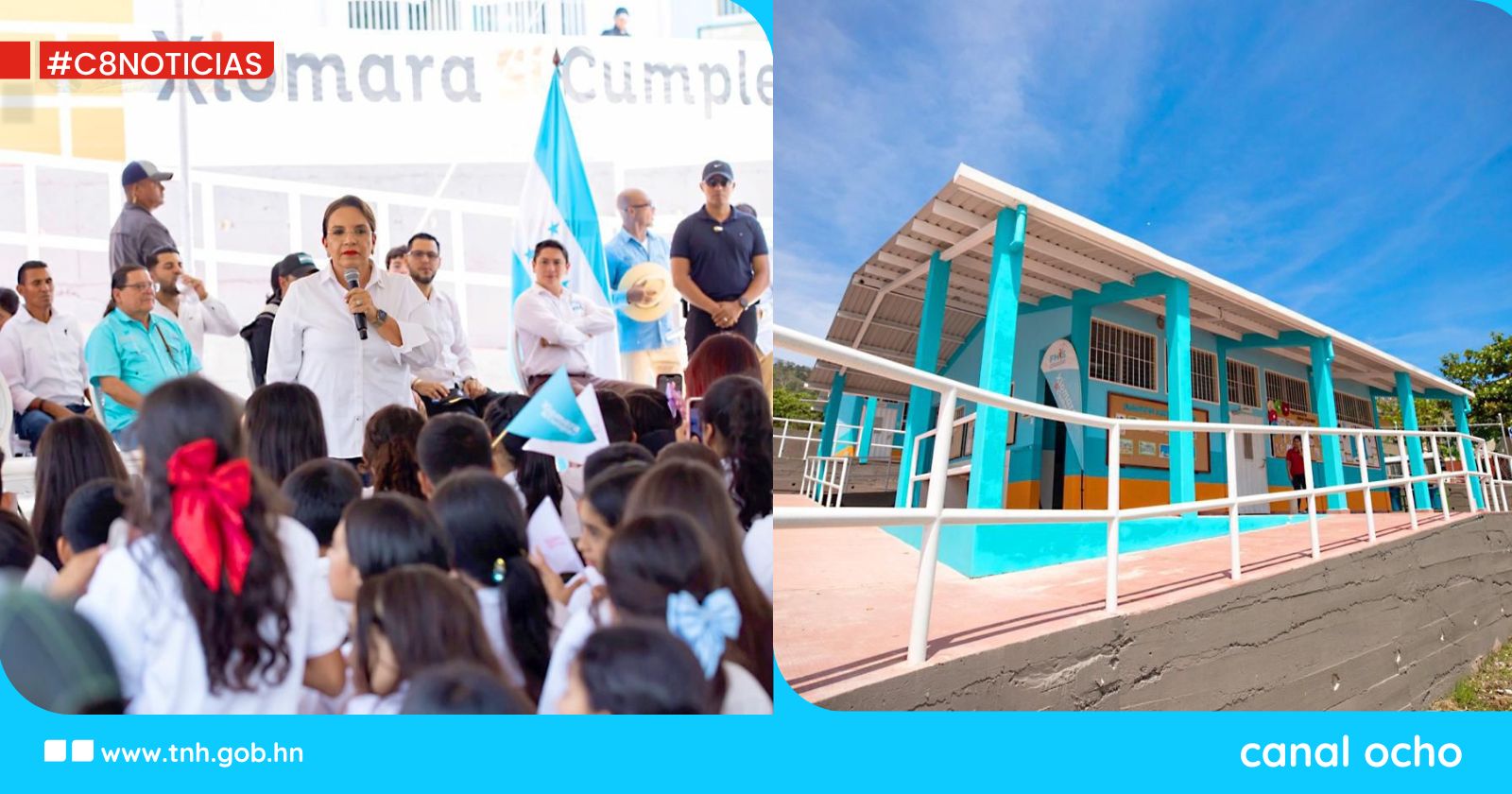 Gobierno entrega cinco obras apoyando el sector educativo en Lempira