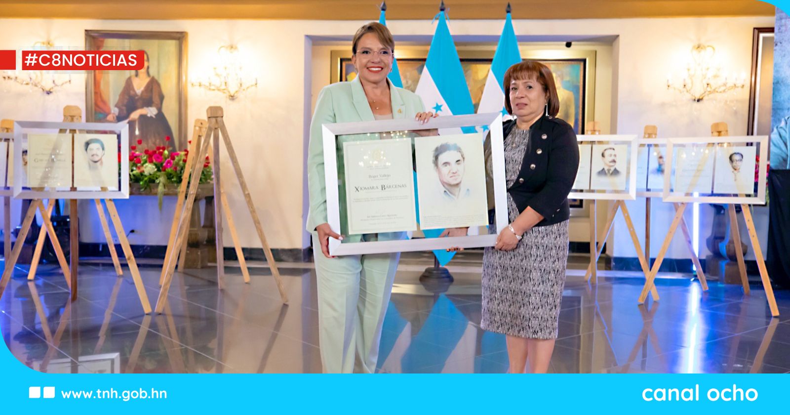 Xiomara Bárcenas recibe el premio Roger Vallejo y honra la memoria del maestro mártir