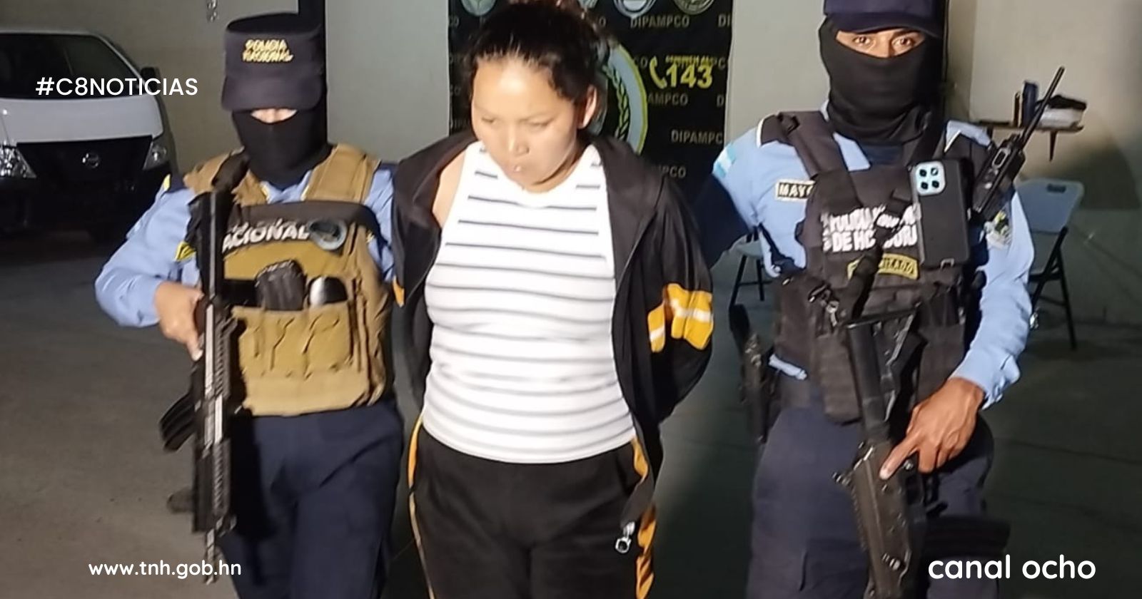 Dipampco captura a fémina en pleno cobro de extorsión en la capital