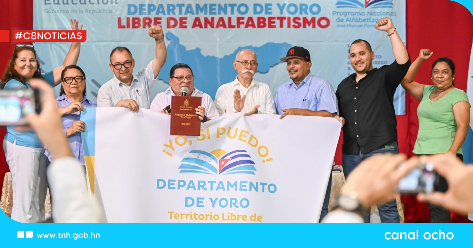 Departamento de Yoro es declarado libre de analfabetismo