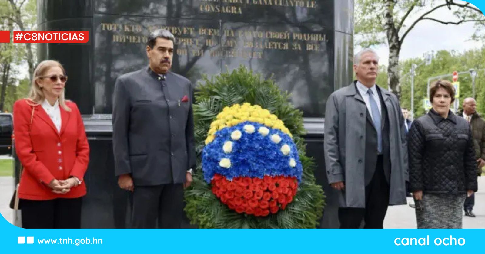 80 años de Victoria: Presidentes Maduro y Díaz-Canel rinden tributo a Simón Bolívar en Moscú