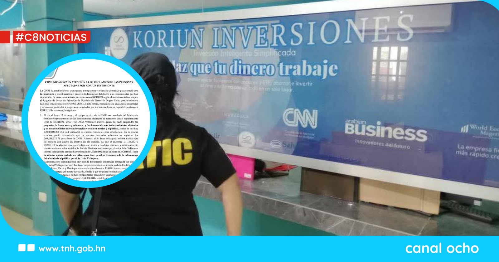 CNBS anuncia cronograma para devolución de fondos a afectados por Koriu Inversiones