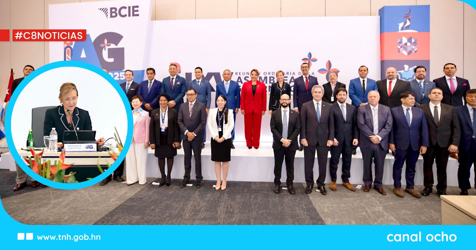 Gisela Sánchez destaca logros históricos del BCIE y presenta nueva estrategia 2025-2029