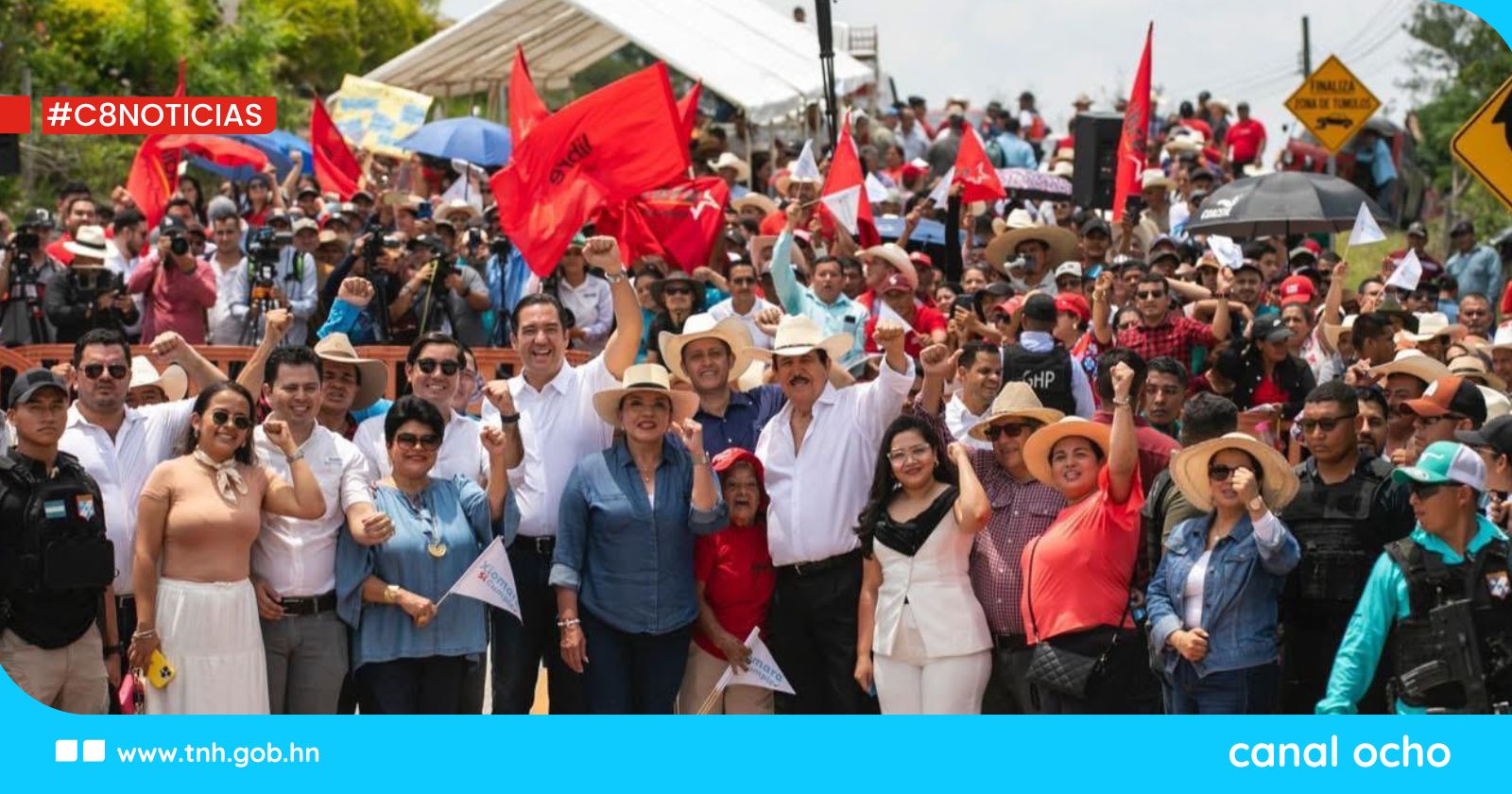 Presidenta Xiomara Castro inaugura carretera que conecta Gracias con La Campa