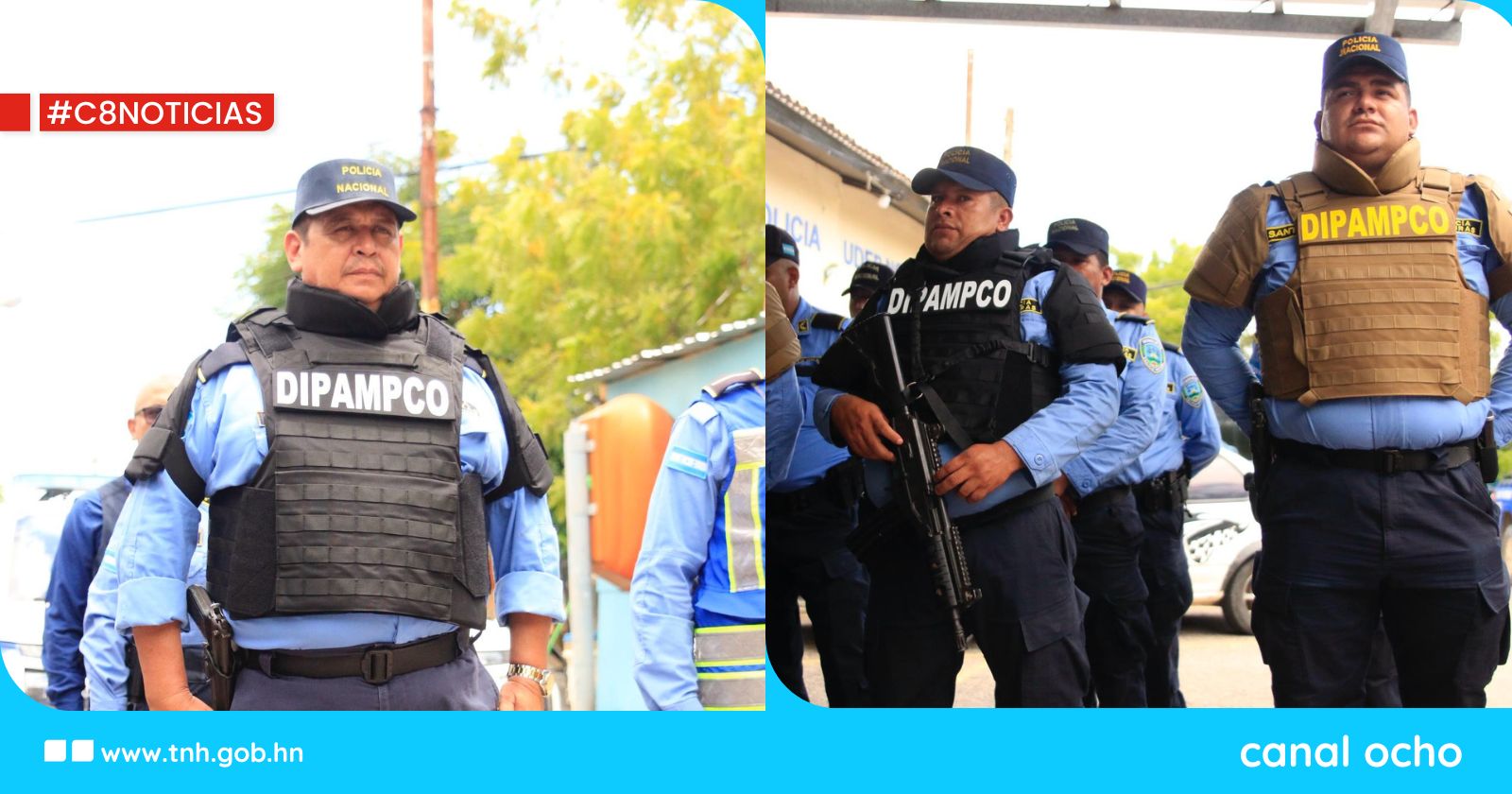Funcionarios en Choluteca reciben dotación de chalecos antibalas para reforzar su seguridad